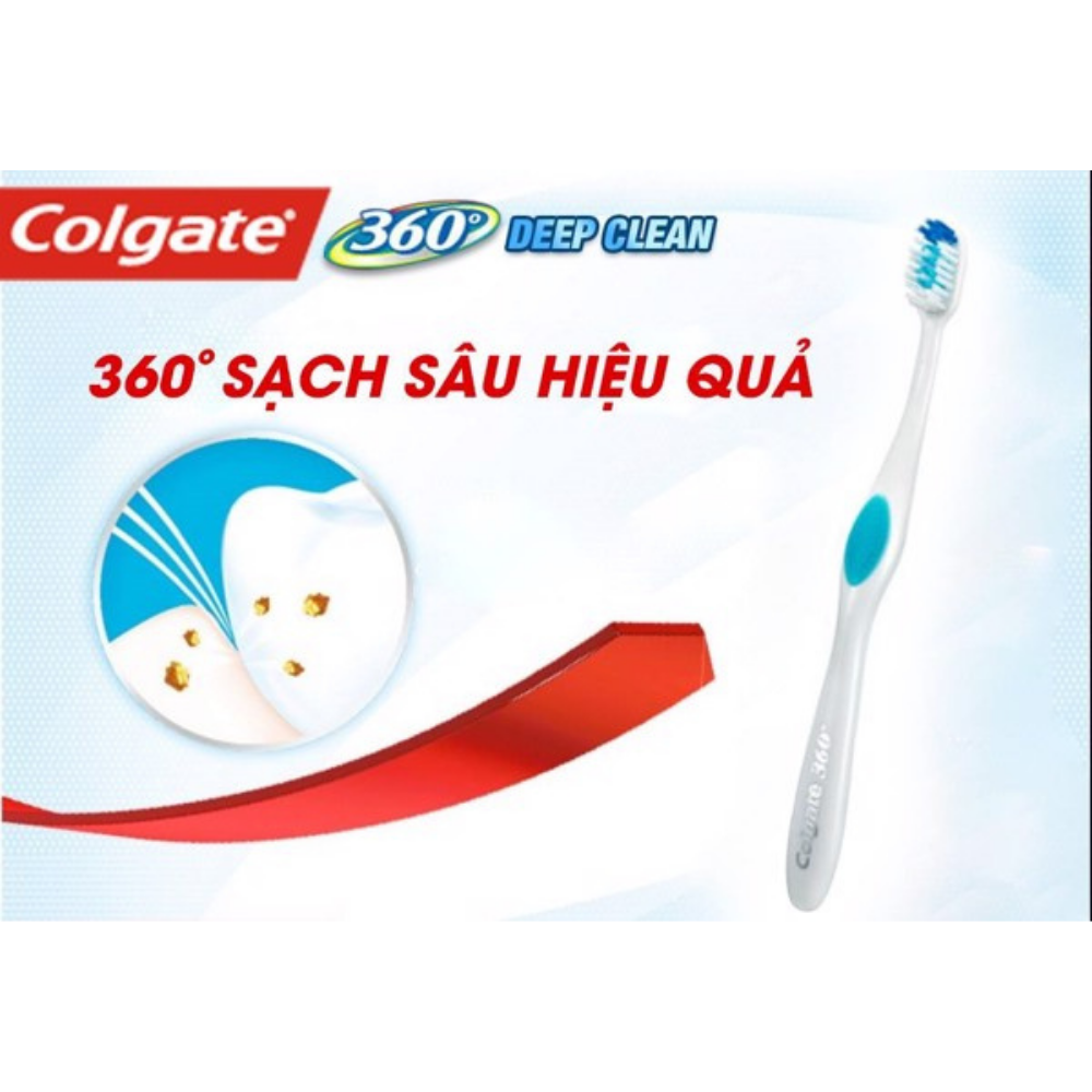 Bộ 3 Bàn chải đánh răng Colgate SlimSoft Deep Clean sạch sâu hiệu quả ( ( màu ngẫu nhiên )