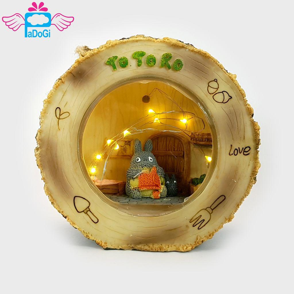 Ngôi Nhà Khúc Gỗ Totoro Có Đèn Led