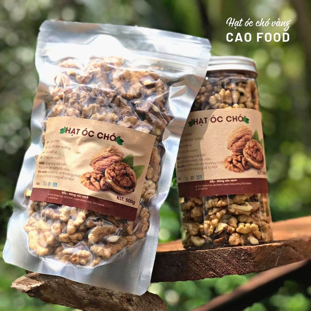 Hạt óc chó vàng nhân CAO Food nhập khẩu chính ngạch tại Mỹ - hạt dinh dưỡng cao cấp siêu dinh dưỡng
