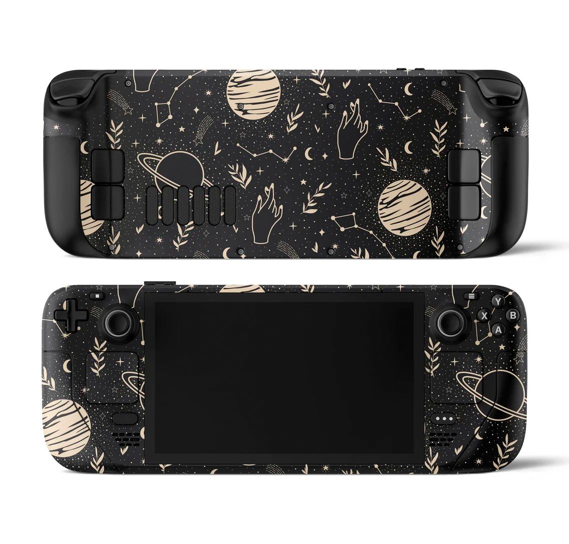 Skin decal dán Steam Deck mẫu Space Sky Moon Stars (dễ dán, đã cắt sẵn chuẩn theo khuôn máy)