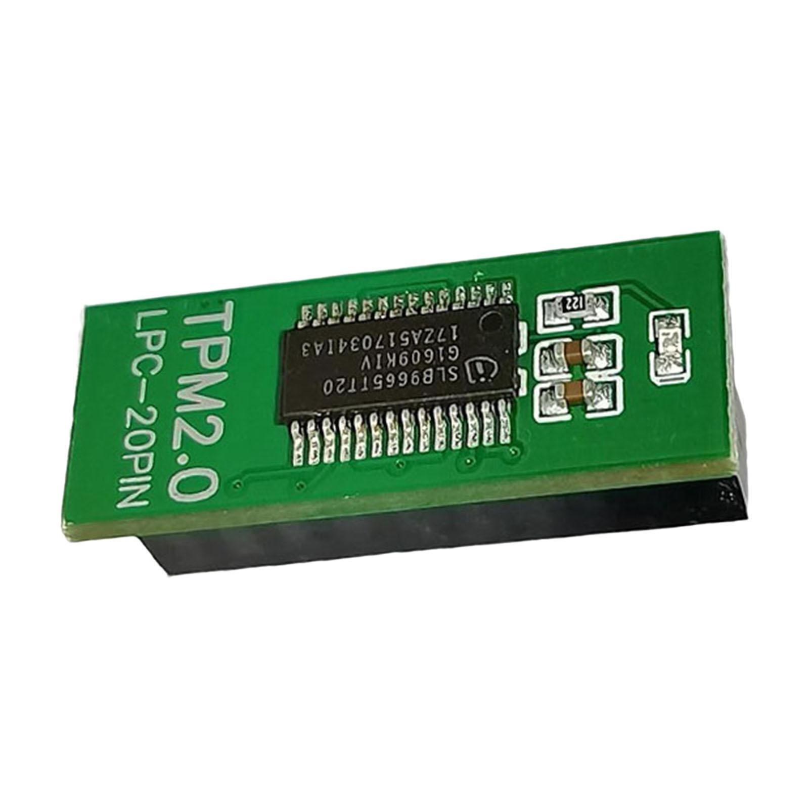 Tpm 2.0 Module/ 20Pin Lpc /Green/ Encryption/ Remote Card Module for Gigabyte for for Multi-Brand Motherboard for AMD for