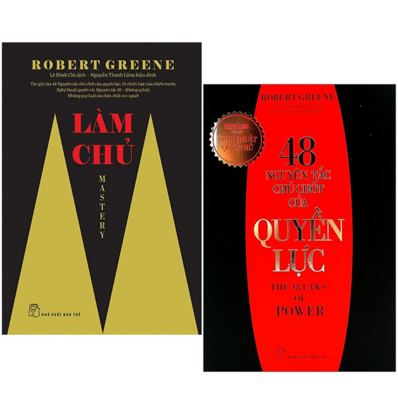 Combo 2 quyển sách của Robert Greene: Làm chủ và 48 Nguyên tắc chủ chốt của quyền lực