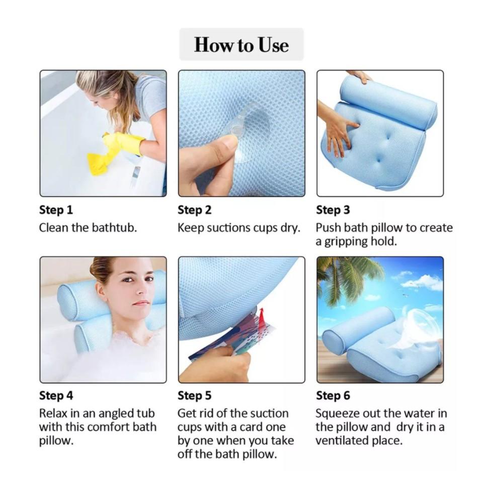 Gối Kê Cổ Bồn TắmHomeSpa PILLOW Deluxe