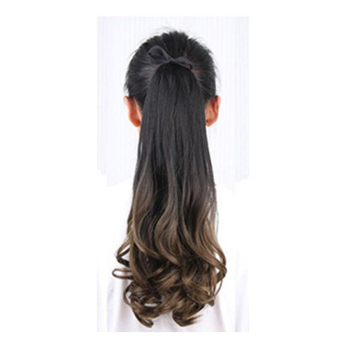 Cột tóc giả phối màu ombre, tóc cột giả ❤️FREESHIP❤️ buộc tóc giả nữ, tóc giả buộc