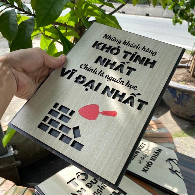 Tranh Treo Tường Gỗ TBIG051 decor quán cà phê