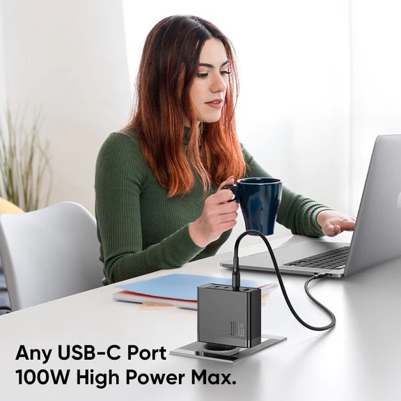 Bộ Sạc Nhanh Mcdodo 100W 3C1U GaN Fast Charger Kit (Chân cắm tròn, kèm dây C to C 2m)(Hàng chính hãng)