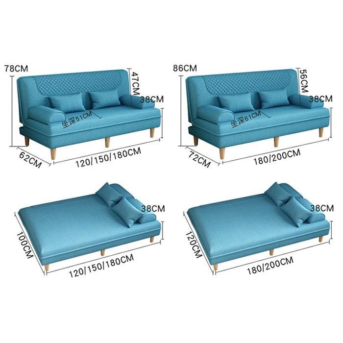 Ghế Sofa  Sofa Giường Gấp Gọn Ghế Phòng Khách Đa Năng Kích Thước 1.2M GSF008