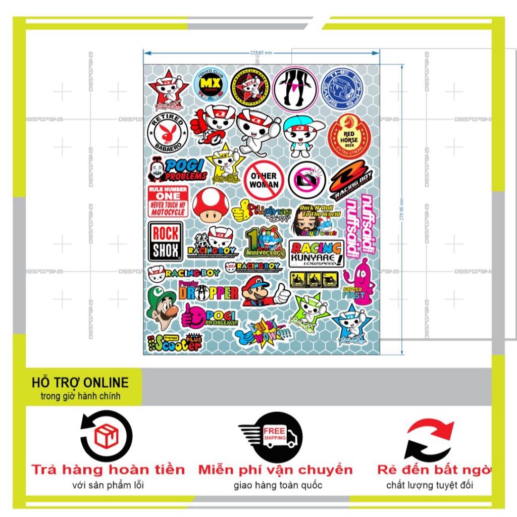 LOGO STICKER KUTE DÁN TRANG TRÍ ĐIỆN THOẠI XE MÁY 02 - BI DECAL
