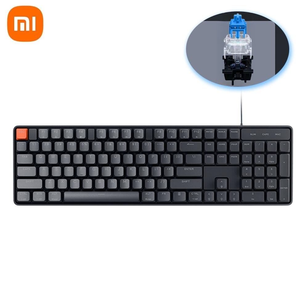 Xiaomi Bàn Phím Cơ Có Dây 104 Phím Máy Tính Để Bàn Máy Tính Xách Tay Máy Chơi Game Văn Phòng Bàn Phím Đèn Nền