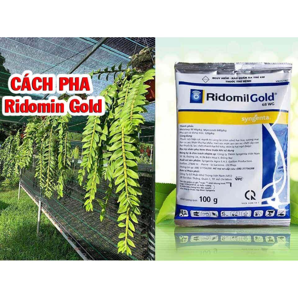 Thuốc Trừ Nấm Bệnh Cho Cây Trồng Ridomil Gold 68WP (Gói 100g)