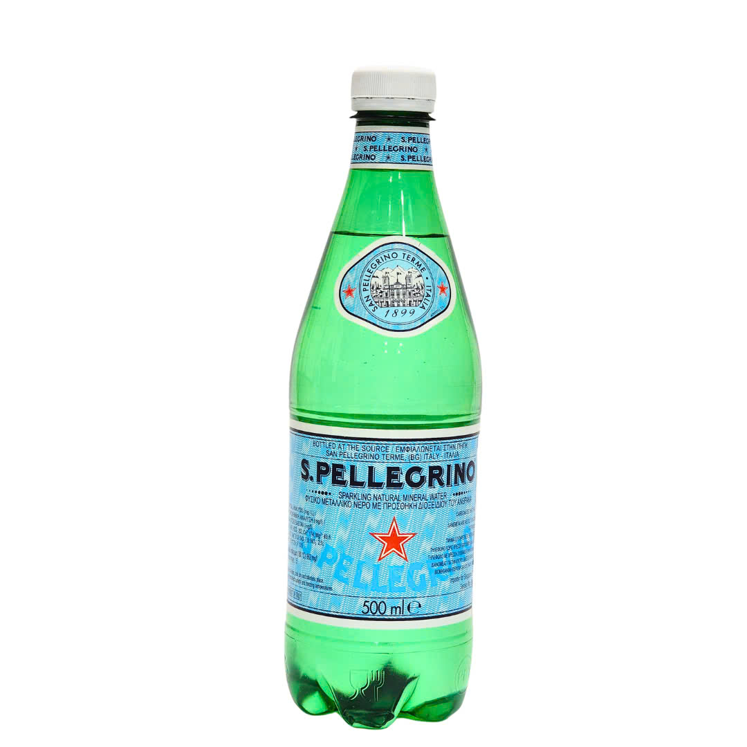 Thùng nước khoáng có ga tự nhiên San Pellegrino 500ml x 24 chai(chai nhựa)