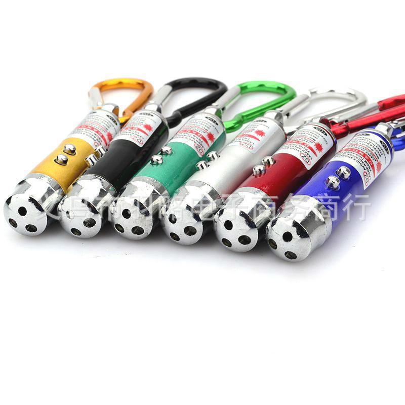 Vỉ 12 chiếc móc khoá đèn laze