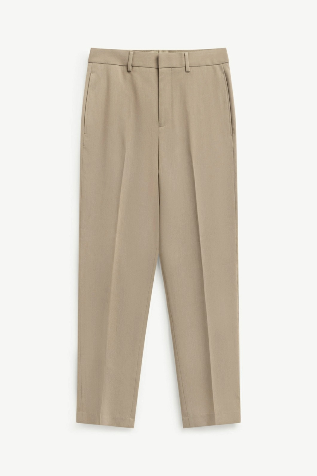 Quần Vải Nam ROUTINE Ống Ôm Xếp Ly Trơn vải mềm Form Slim Cropped - 10F23PFO002 | LASTORE MENSWEAR