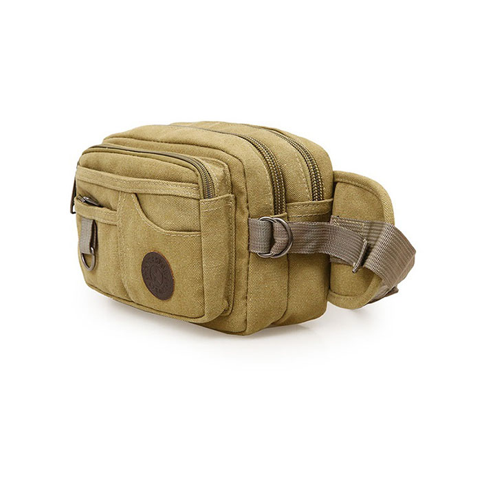 Túi đeo bụng , đeo hông nhiều ngăn tiện dụng , chất liệu vải bố cao cấp chống trầy xước TUI-62