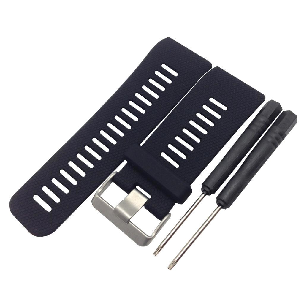 2x Silicone   Strap with Metal Buckle for   Smart Watch