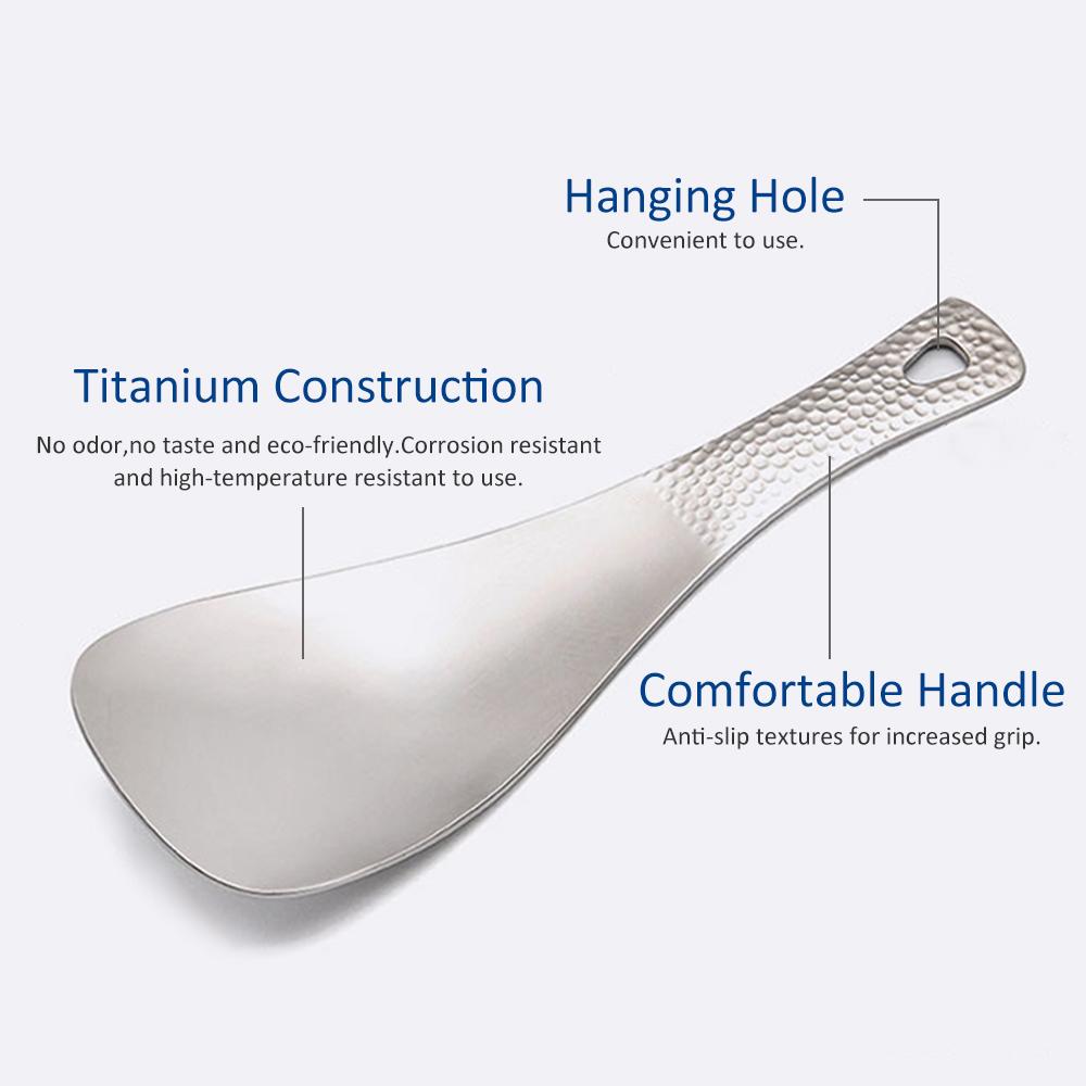 Muỗng xới cơm siêu nhẹ titanium Thân thiện với môi trường