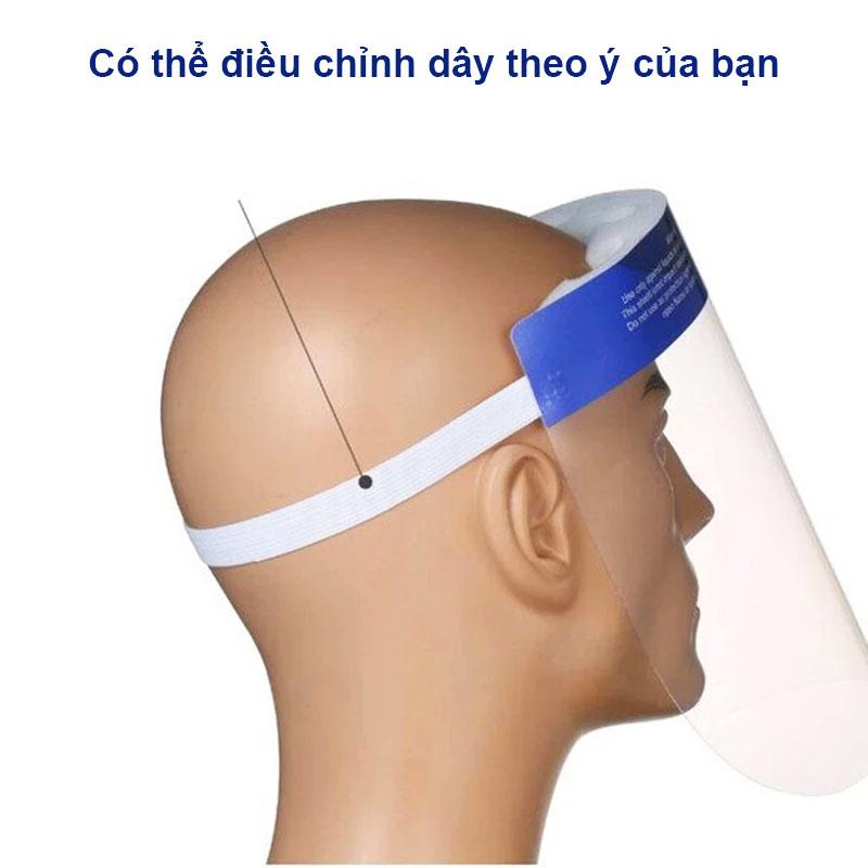 Kính Chống Giọt Bắn, Kính Chống Dịch Face Shield Đệm Mút Xốp Bảo Vệ 3 Chiều An Toàn Tiện Lợi – K024 - Vận Chuyển Miễn Phí Toàn Quốc