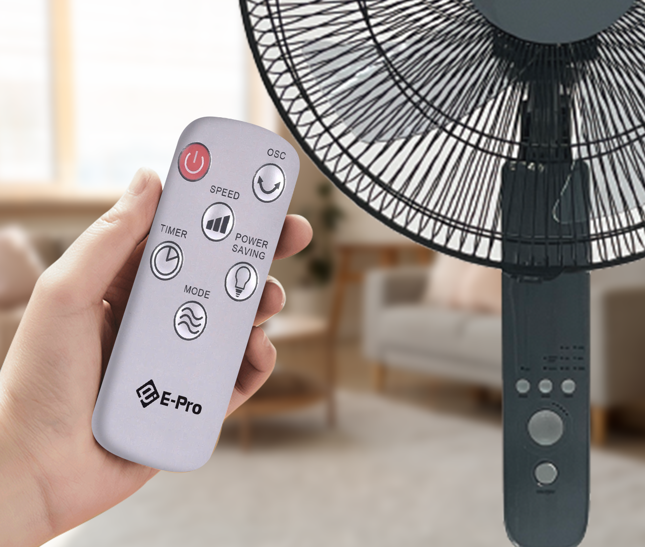 [Hàng chính hãng] Quạt đứng VEP-SF40-A12R - 3 chế độ gió - Hẹn giờ 7 tiếng - Điều khiển từ xa