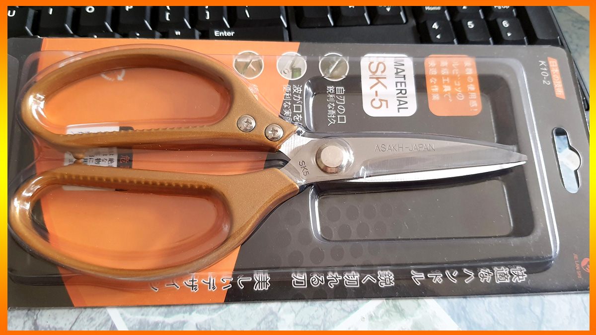 Kéo nhật sk5  làm bếp đa năng - Kéo cắt gà, cắt vịt, cắt cá, cắt vải - Hàng nội địa Zise lớn 23cm