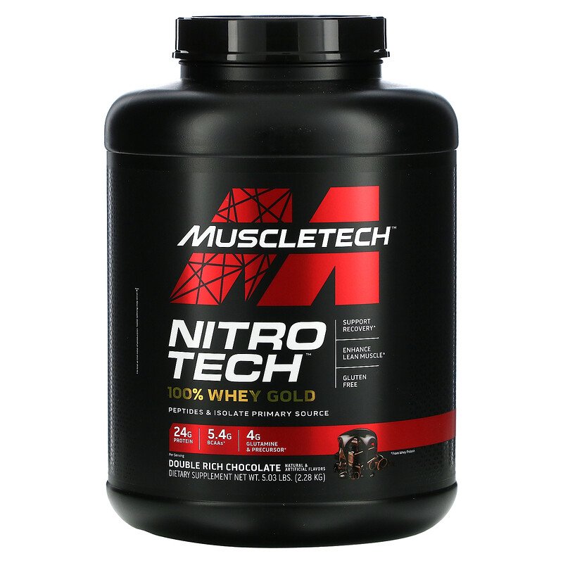 Sữa tăng cơ NITRO -TECH 100% WHEY GOLD Hộp 5lbs (2.27kg) - Hàng Chính Hãng MUSCLETECH USA - NHIỀU HƯƠNG VỊ - KÈM QUÀ TẶNG