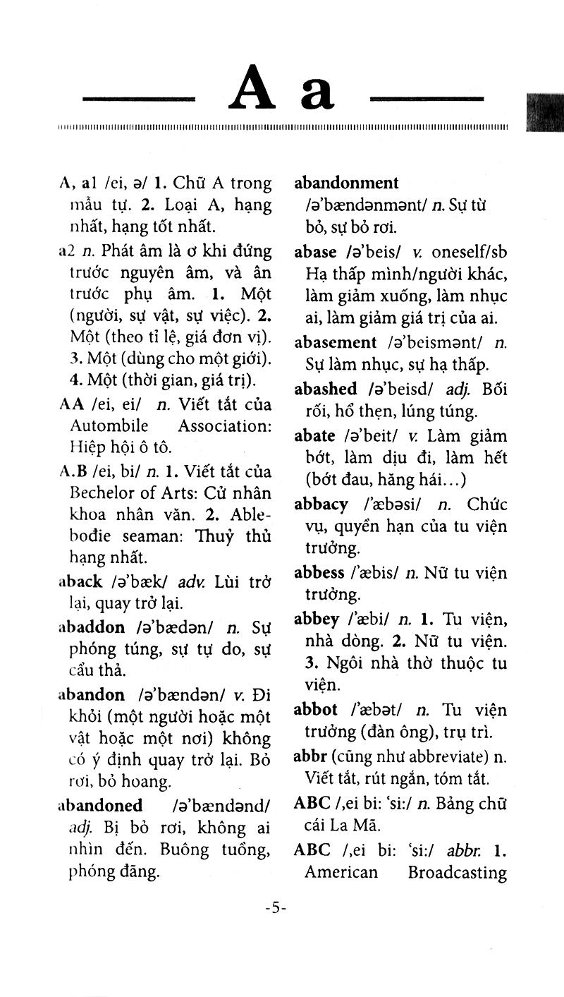 Từ Điển Anh Việt 65.000 Từ