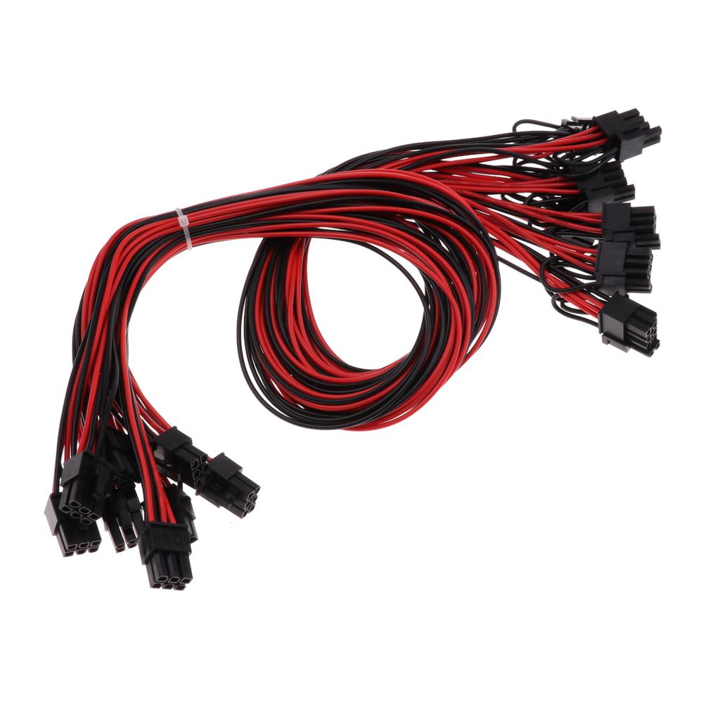 6pin to PCIE 8pin Express PCIE Video Card Graphics Adapter Cable For PC