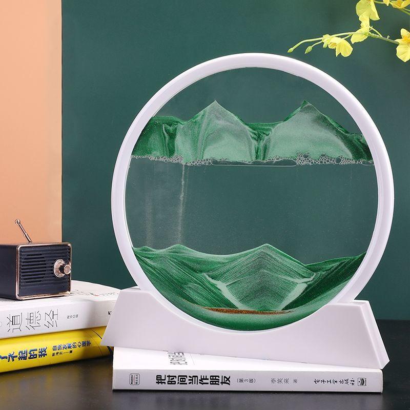 Tranh cát chảy 3D sáng tạo - Tranh cát giải nén để bàn Đếm ngược Trang Trí Nhà cửa - Quà lưu niệm'