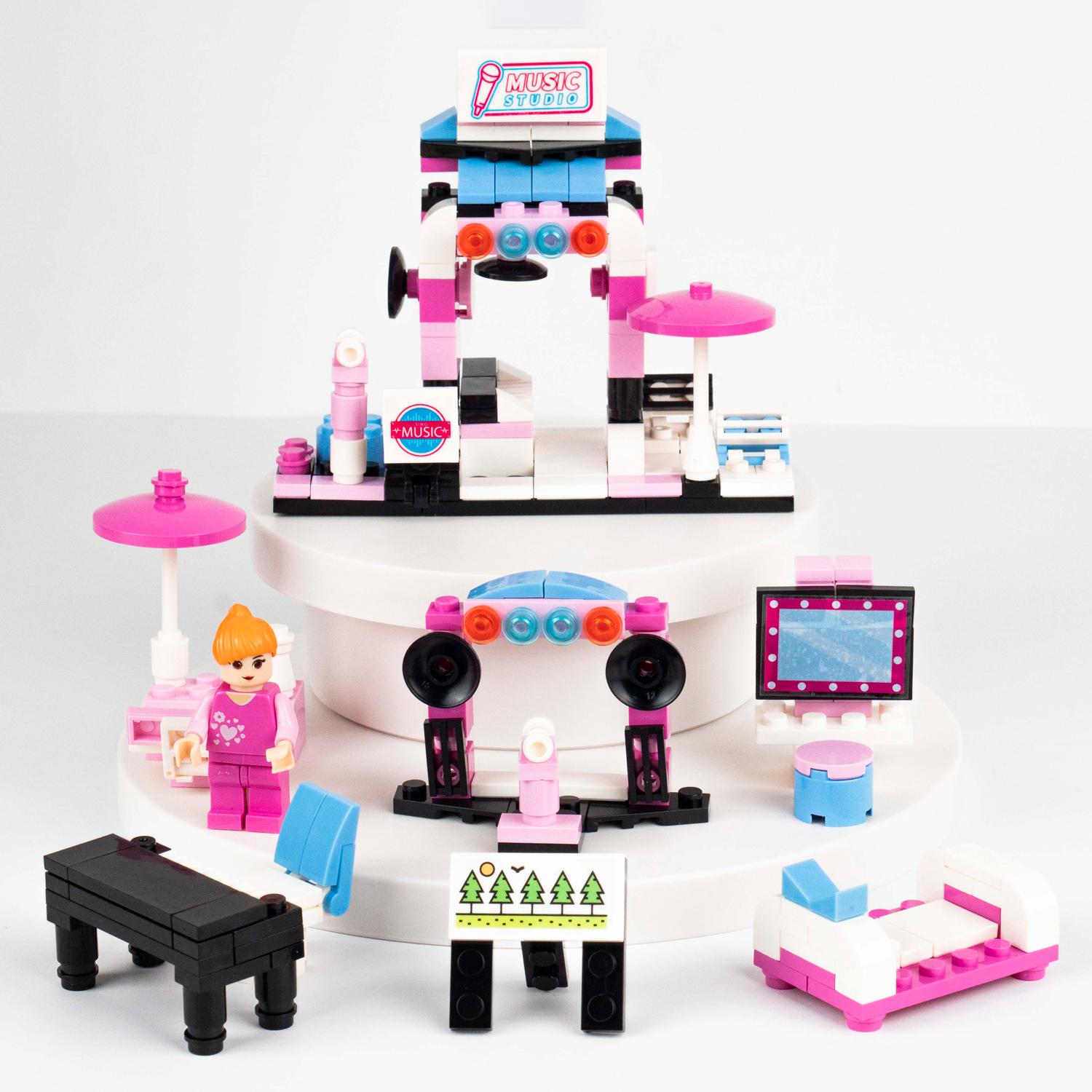 Đồ Chơi Lắp Ráp Trung Tâm Giải Trí 6 Trong 1 - Entertainment Center - Toys&amp;Joys 8527 (143 Mảnh Ghép)