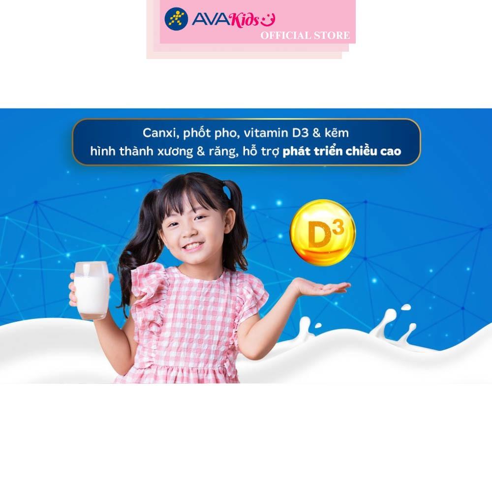 Lốc 4 hộp sữa non pha sẵn NutiFood GrowPLUS+ vàng hương vani 110 ml (từ 1 tuổi)