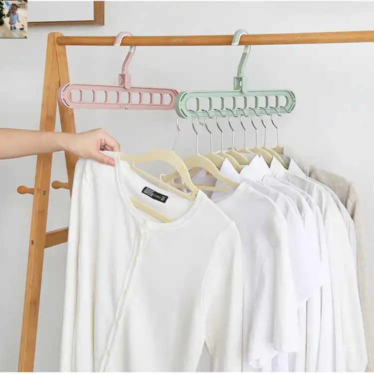 Móc Treo Quần áo Đa Năng 9 Lỗ Tiết Kiệm - MO57