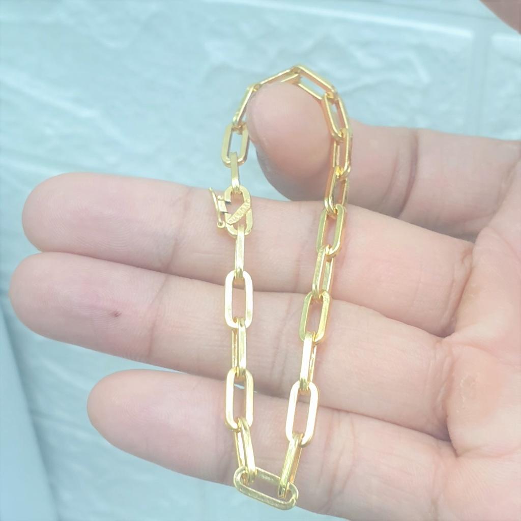 Lắc Tay Xích Vuông Cao Cấp Vonfram- Dùng vĩnh viễn không phai màu không kiêng mồ hôi
