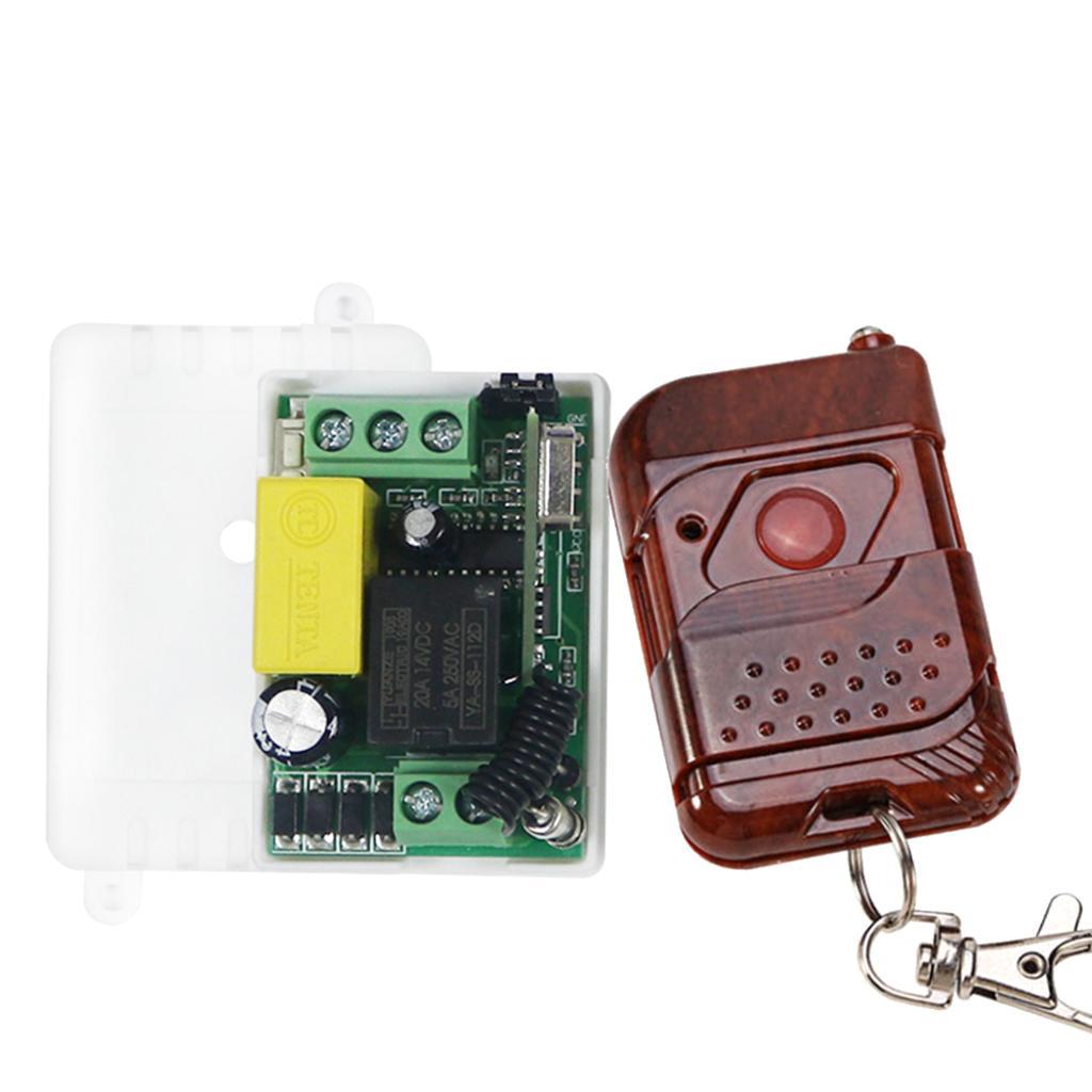 Wireless Relay RF Remote Control Switch Receiver AC110V -220V 10A