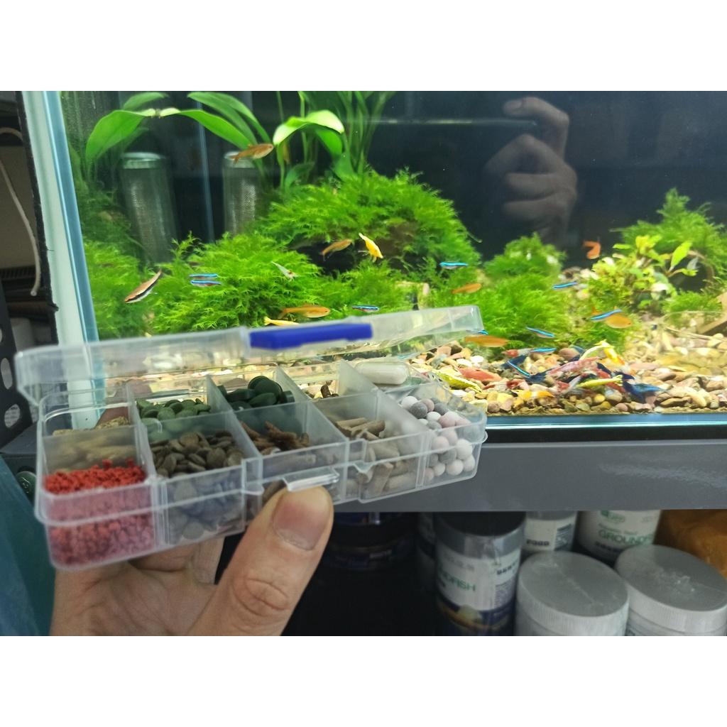Thức ăn tép MIX PRO cám tép cao cấp, khoáng tép, trị tép chết lai rai-phụ kiện thủy sinh-shopleo