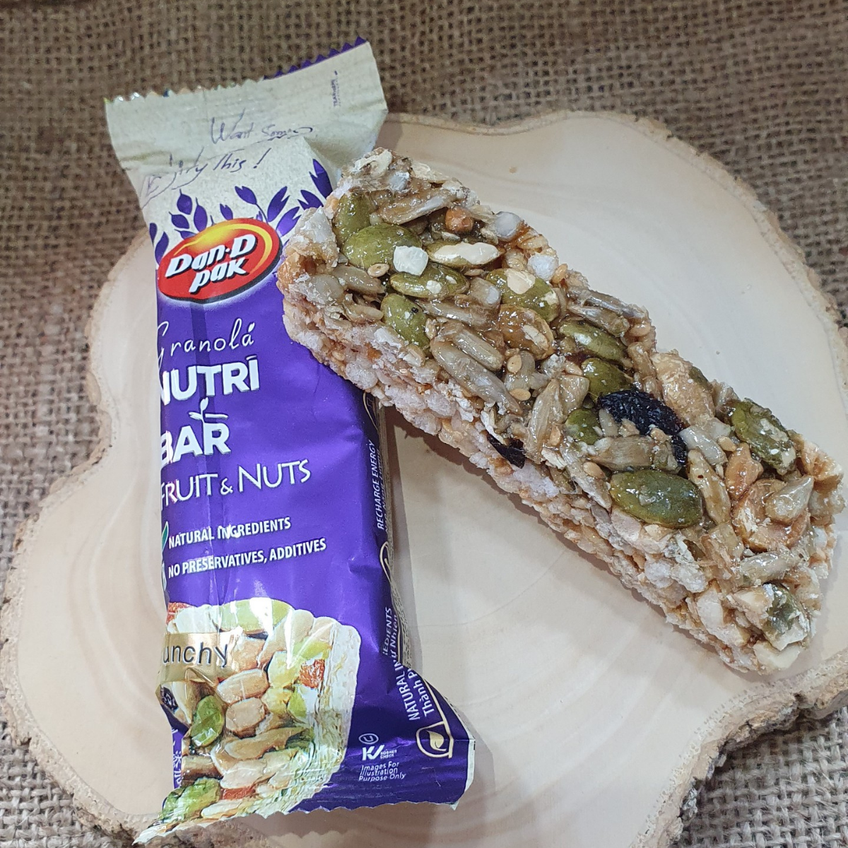 Thanh Granola Phú Quý 30g Granola Nutri Bar Fruit &amp; Nuts Dan D Pak