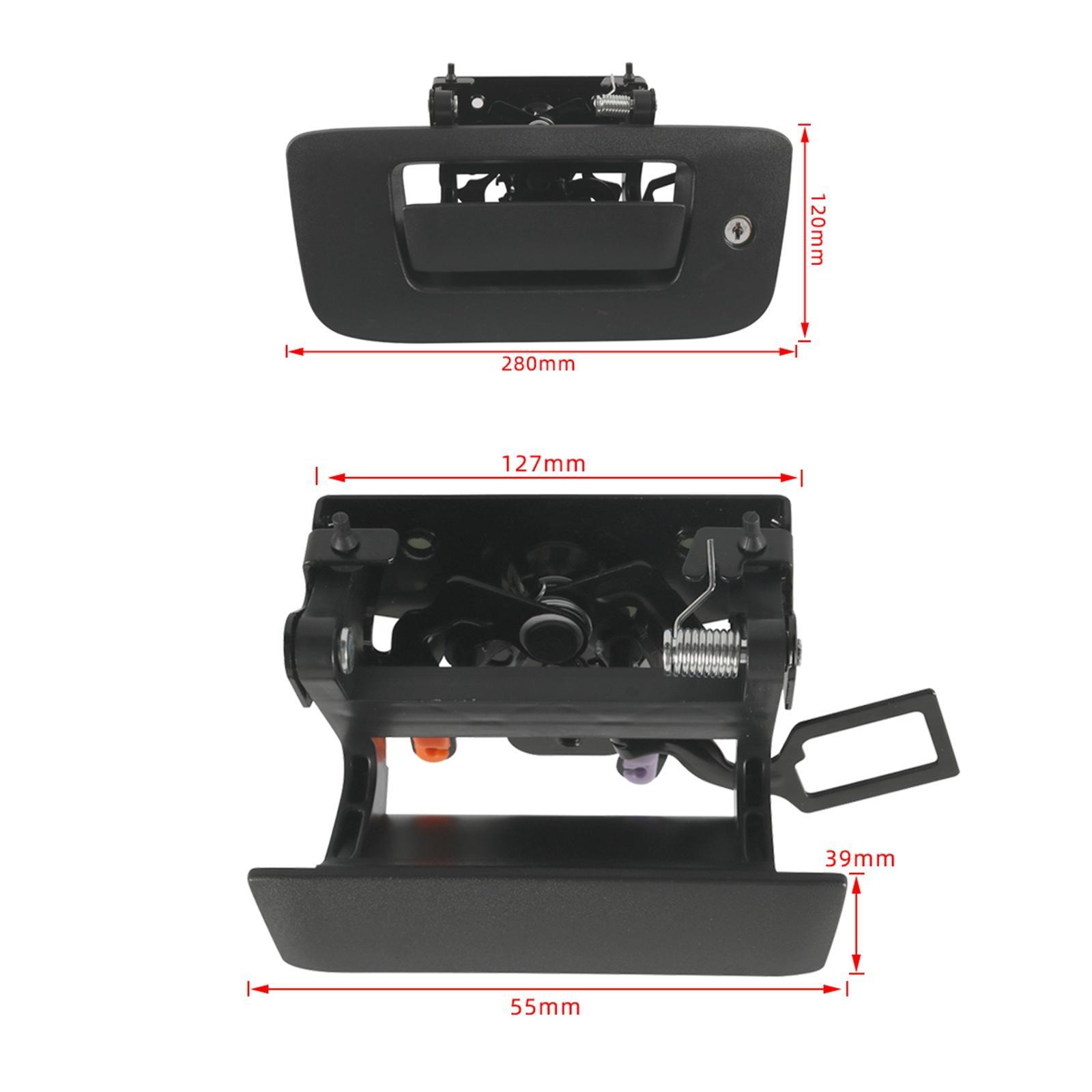 Tailgate Lock Kit, Replace Tail Gate Bezel Lock for GMC Sierra 2007-2014 22755305