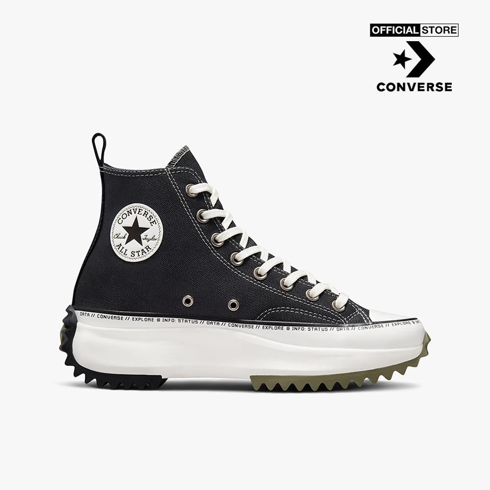 CONVERSE - Giày sneakers cổ cao unisex Run Star Hike Platform Global Logo A03776C-GRE0_BLACK