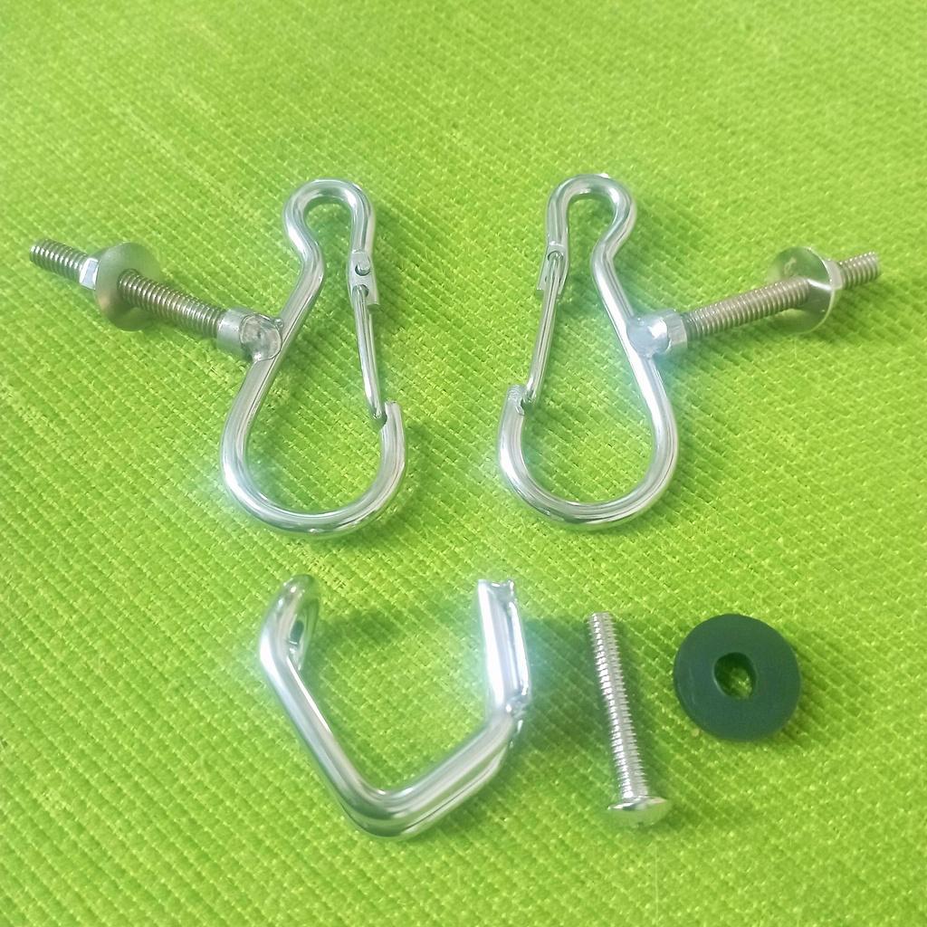 BỘ MÓC TREO CÓ KHOÁ INOX GẮN CÁC LOẠI XE MÁY