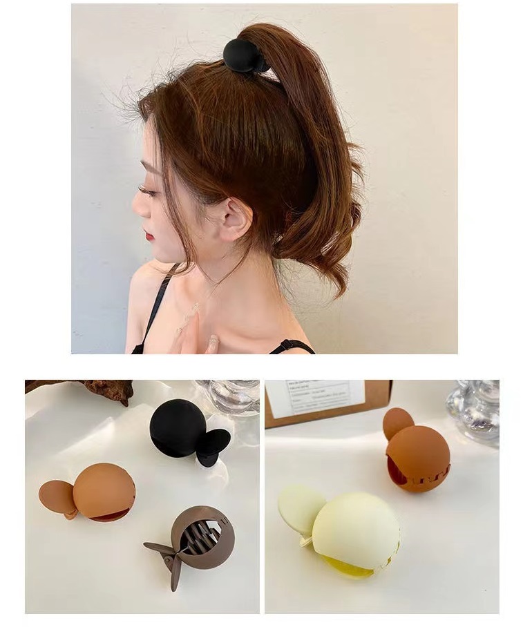 Kẹp tóc càng cua tròn thời trang trẻ phong cách Hàn Quốc