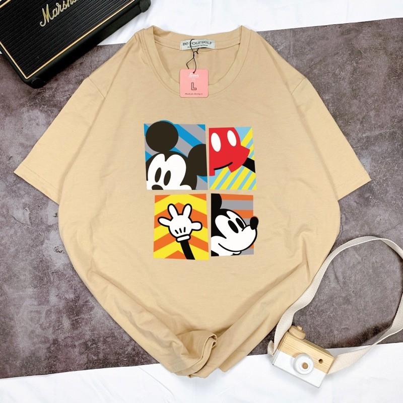 Áo Thun Tay Ngắn UNISEX MICKEY - Hình chụp thật (Đủ size M-L-XL)