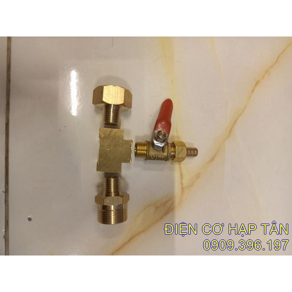 Bộ giảm áp máy xịt rửa xe để xịt rửa máy lạnh răng 14mm, răng 22mm