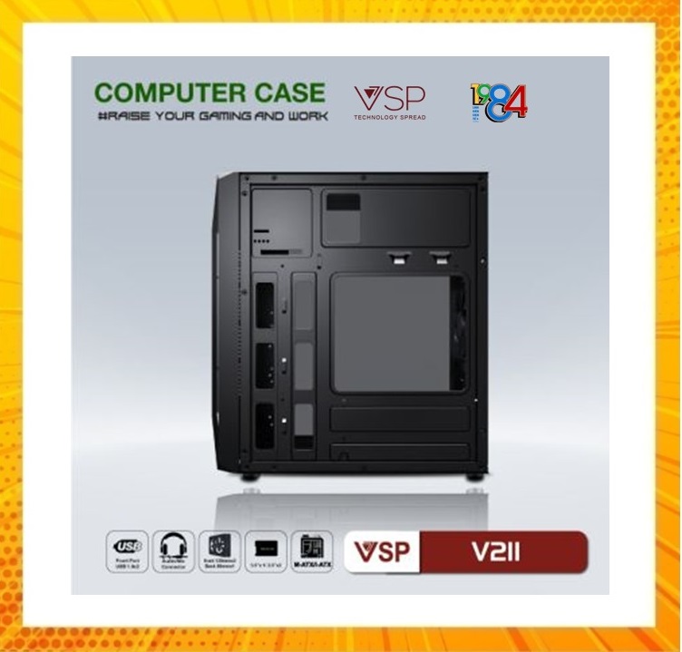 Case VSP Home and Gaming V211( Chuẩn mATX) lk84 - Hàng chính hãng