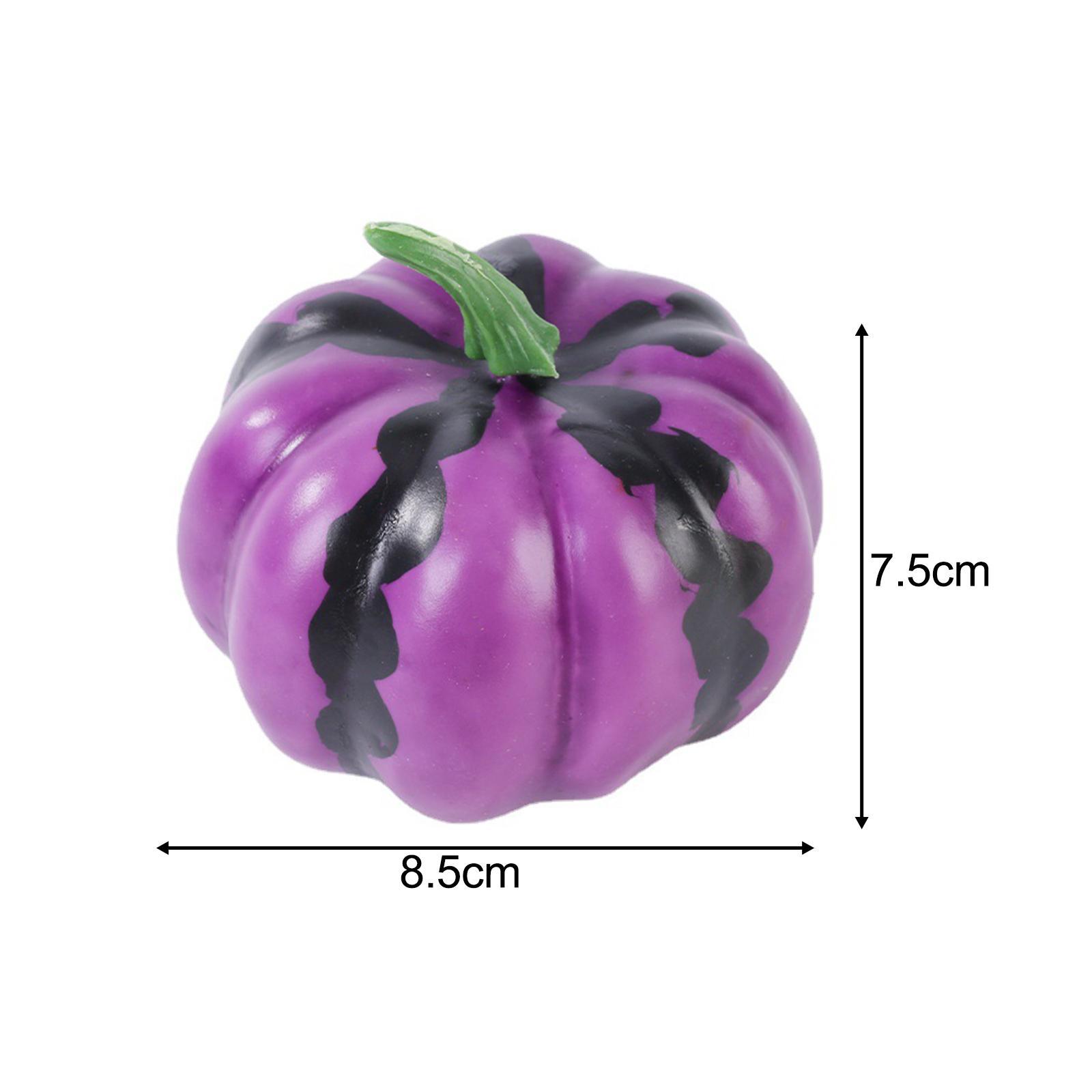 6x Mini Simulation Pumpkins Model Foam Pumpkin Model for Home Table Kitchen