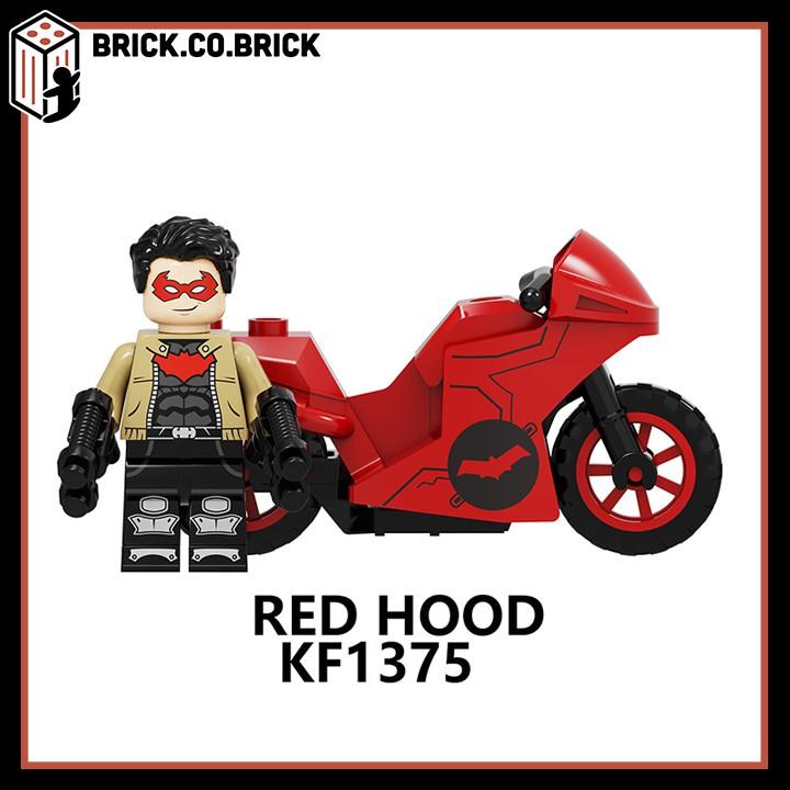 Đồ chơi Lắp ráp minifig Bộ đồ chơi Lắp ráp nhân vật Ghost Rider và Siêu xe Motor Red Hood Ghost KF6120