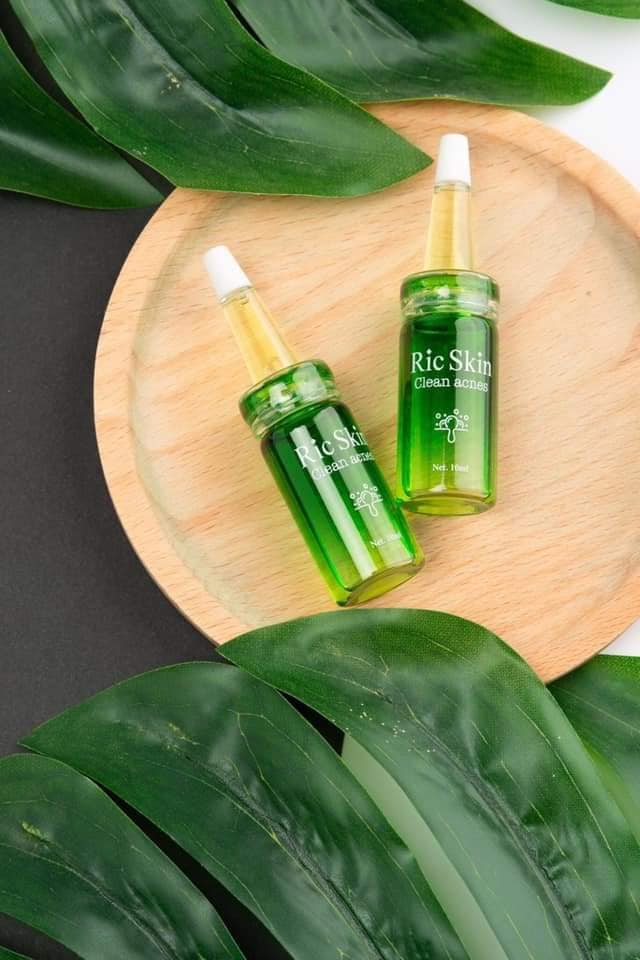 Hộp 2 Lọ Serum Ric Skin Clean Acnes Sạch Mụn, Trắng Da Mỗi Lọ 10ml.