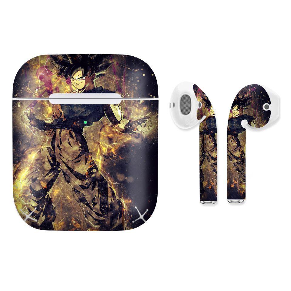 Miếng dán skin cho AirPods in hình Dragon Ball - Goku Ultra Instinct - 7vnr86