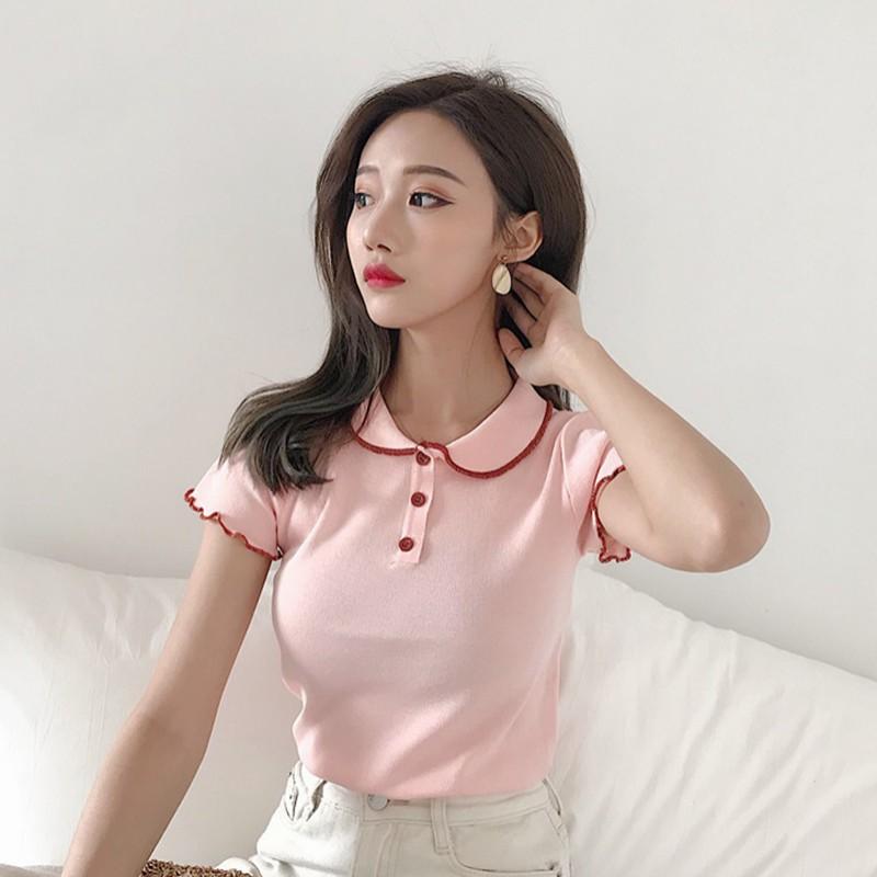 Áo thun nữ tay ngắn kiểu Hàn Quốc