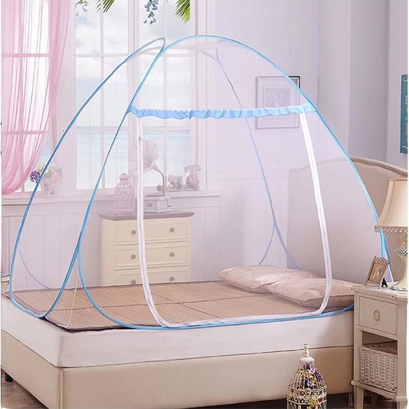 Màn chụp tự bung gấp gọn 2 cửa kích thước 1m8 x 1m95 cho phòng ngủ