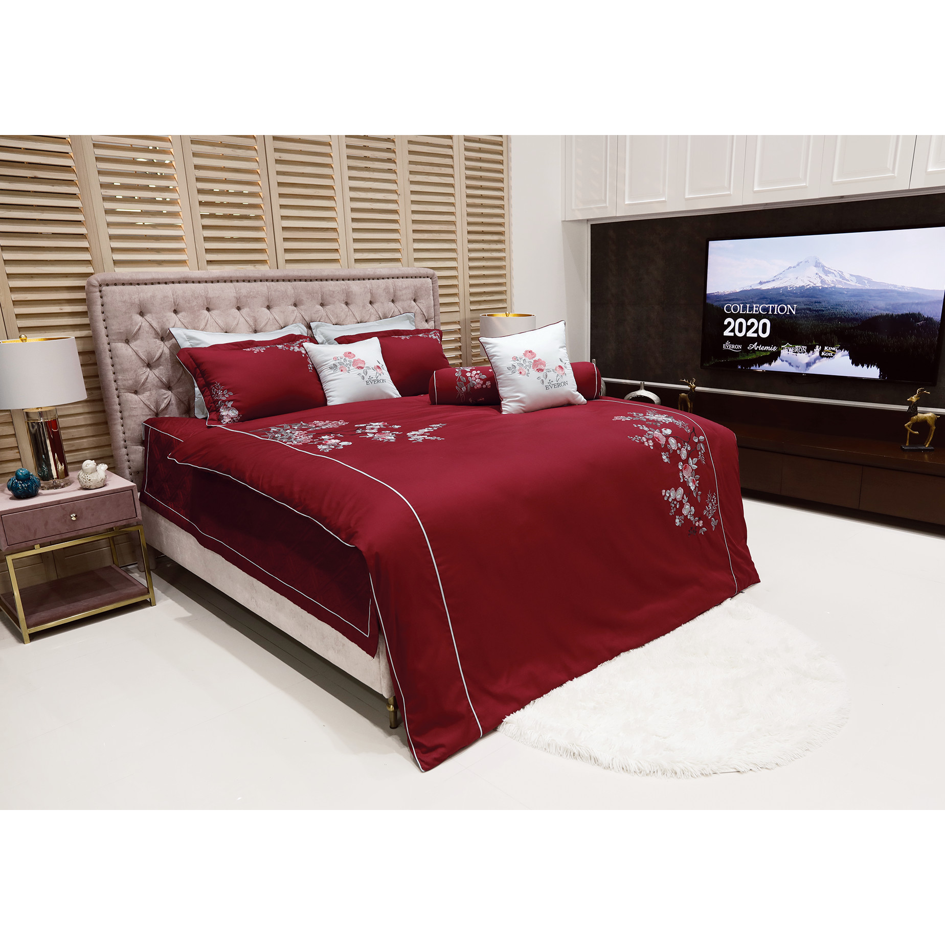 Ga chun chần + 2 vỏ gối ESM-20011 160*200 cm