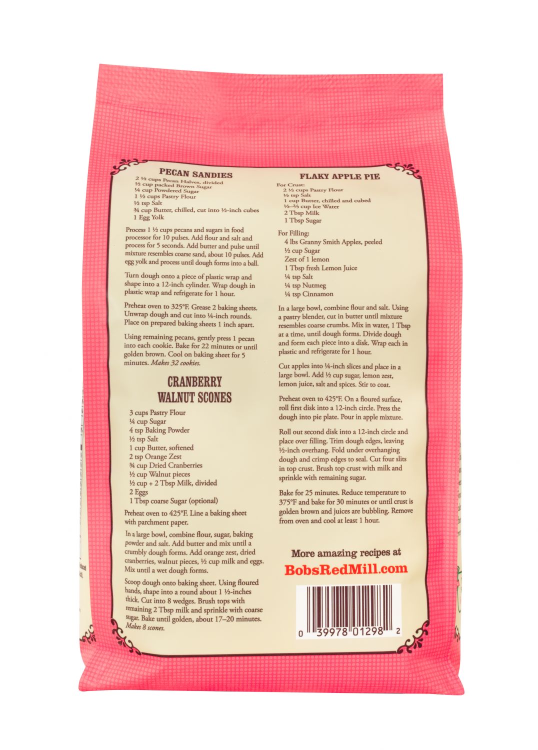 Bột mỳ mềm không tẩy trắng Bob's Red Mill pastry flour 2.27kg