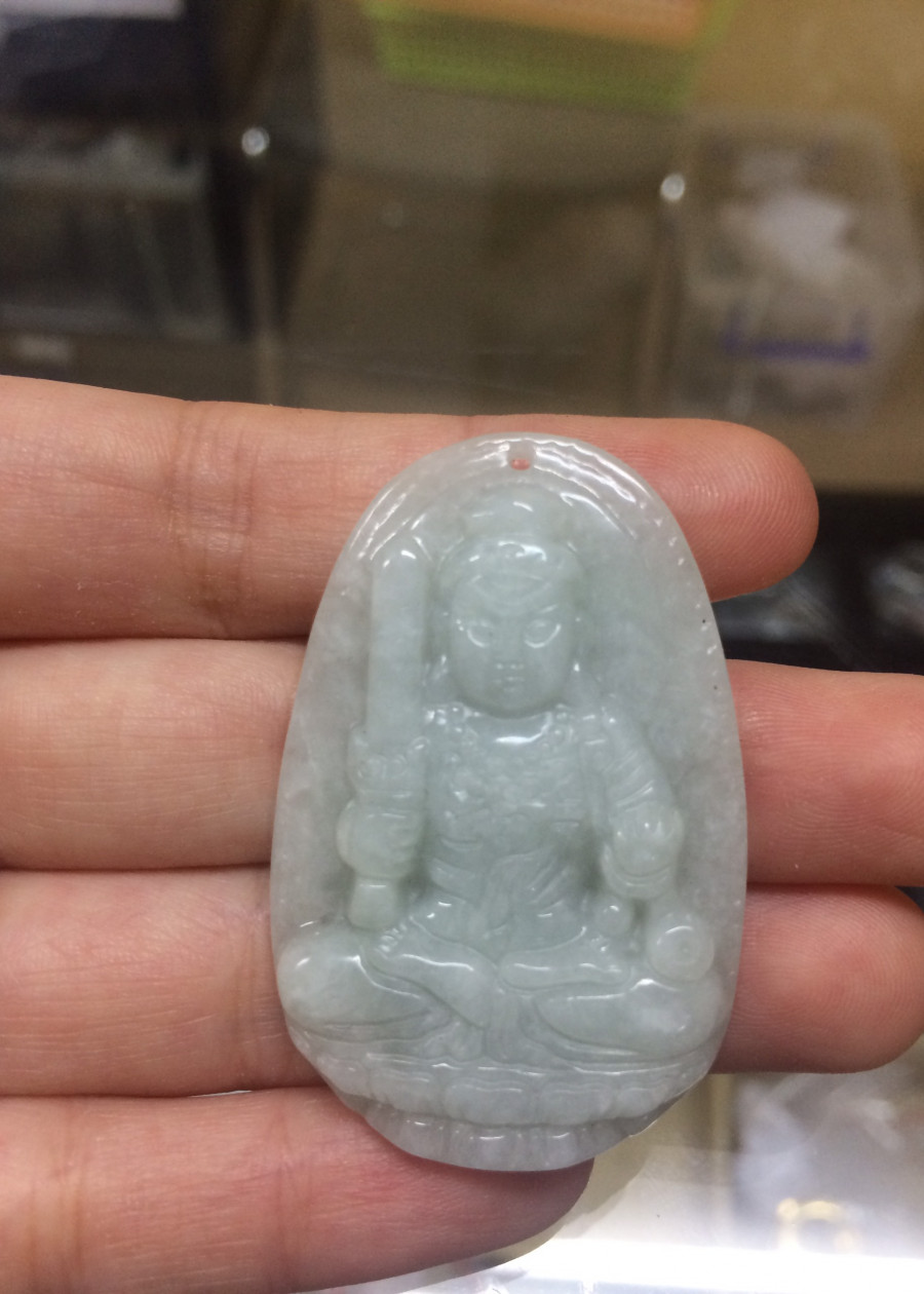 Phật Bản Mệnh Bất Động Minh Vương ngọc Jade